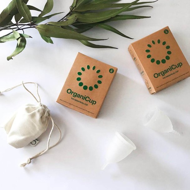 OrganiCup - Menstruationskop med Pose - Strrelse B (30 ml)