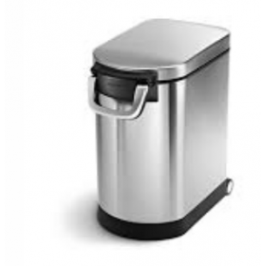 Simplehuman Profilpedalspand 10L, Enkelt Rum, Brstet Rustfrit Stl