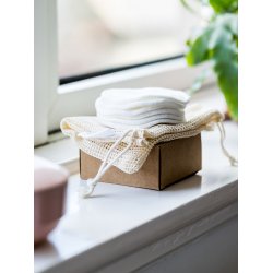 Grums Genanvendelige Bomuld Rondeller (7 stk. + vaskepose)