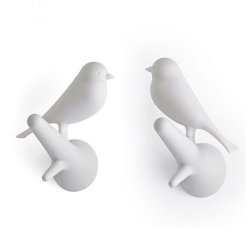 Qualy HOOK SPARROW Hvid Knage