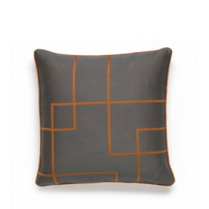 neon LIVING Jacquardvvet Sofapude Gr - Orange