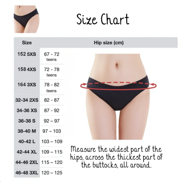 Bamboozy Menstruationstrusser - Style 1 Basic Jasmine