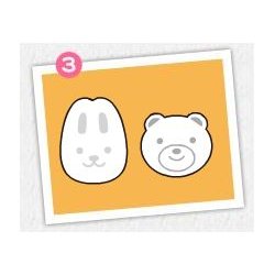 Kokubo ggeforme 2 stk. Kanin / Bamse