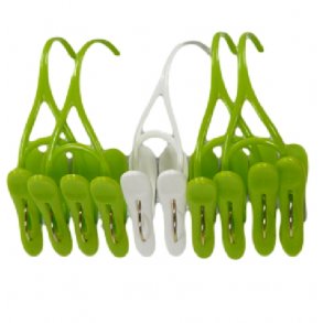 Kokubo Dobbelt Klemme 5 stk Grn /Hvid