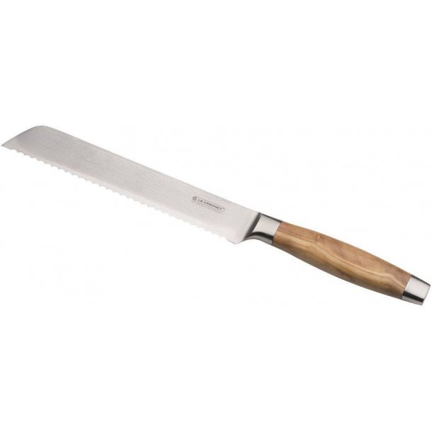Le Creuset Brdkniv med handtag i olivtr - 20 cm