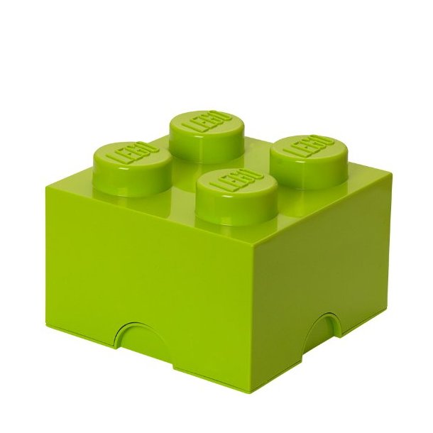 LEGO Opbevaringsklods 4 - Lime - - NiceBuy.dk