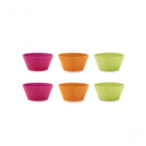 Lékué Muffinform 10 cm 6 stk. ass. farver