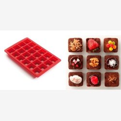 L&eacute;ku&eacute; Mini-brownieform t/24 stk.