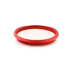 L�ku� Quiche 28 cm r�d riflet m/keramisk bund