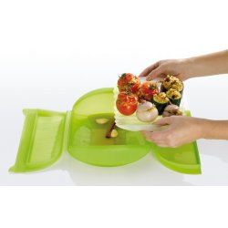 L&eacute;ku&eacute; Dampkoger/ Steam Case Med Drypbakke 3-4 Personer