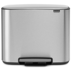 Brabantia Bo Pedalspand - Matt Stl FPP - 11 + 23 ltr.