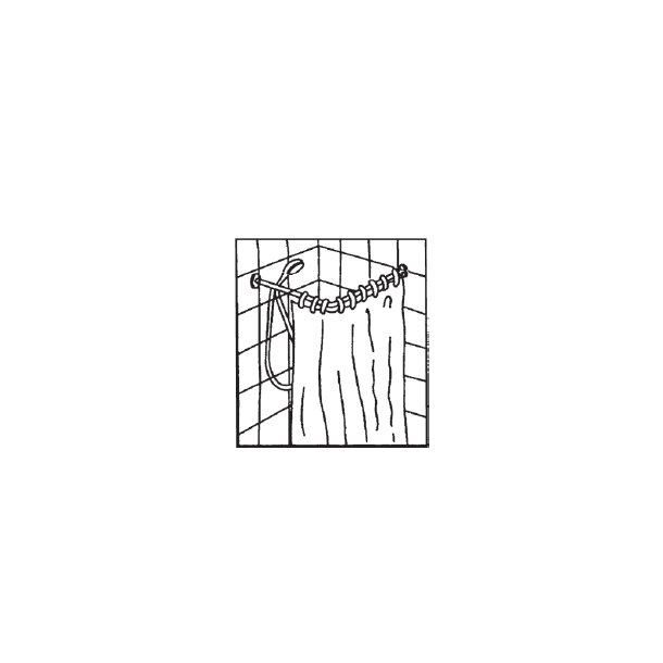 MSV Duschst�ng till h�rn 80 x 80 cm - St�l