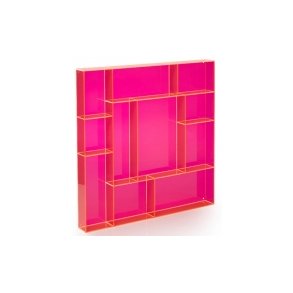 Neon Living Fox Box Square Sættekasse - Pink