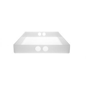 neon LIVING Tray - Stor Bakke - Transparent Hvid