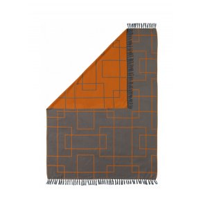 neon LIVING Uld Plaid Gr - Orange