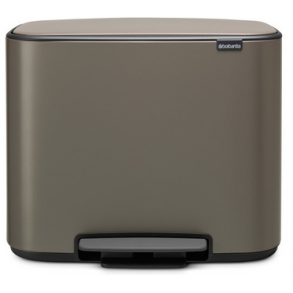 Brabantia Bo Pedalspand 11 + 23 ltr. - Platinum