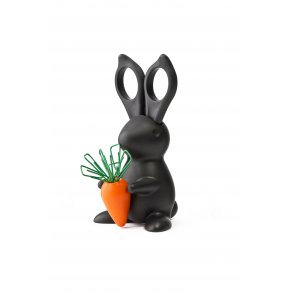 Qualy Desk Bunny Saks & Clips Holder- Sort