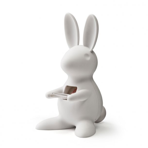Qualy Desk Bunny Tapeholder / Tapedispenser Hvid