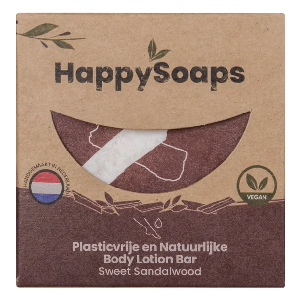 HappySoaps - Body Lotion Bar - Sweet Sandalwood (70 g)