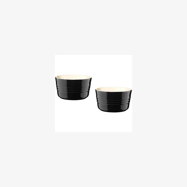 Le Creuset S�t m m/2 runde ramekiner 0,25 Liter - Black