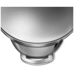 Simplehuman Halvrund Pedalspand 45L, Enkelt Rum, Brstet Rustfrit Stl