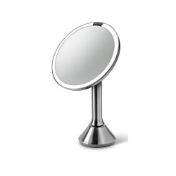 Simplehuman Sensor Spejl Med Touch-Control Lysstyrke 5X Forstrrelse 20 Cm Genopladeligt, Brstet Rustfrit Stl