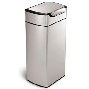 Simplehuman Rektangulr Berringsboks 30L, Enkelt Rum, Brstet Rustfrit Stl