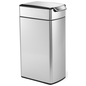 Simplehuman Slank Berringsboks 40L, Enkelt Rum, Brstet Rustfrit Stl