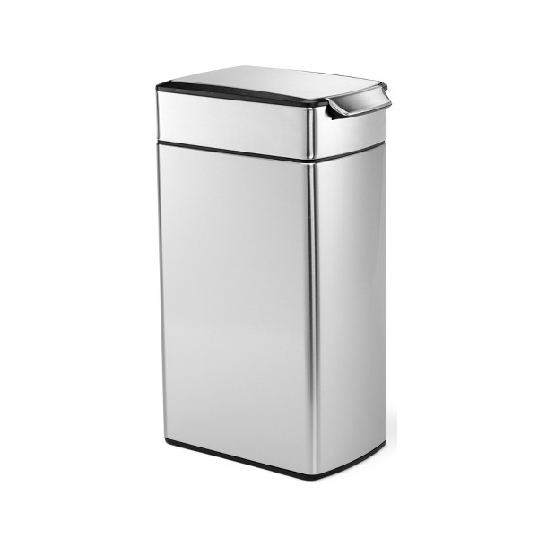 Simplehuman Slank Berringsboks 40L, Enkelt Rum, Brstet Rustfrit Stl