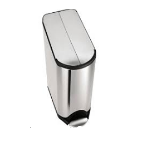 Simplehuman Sommerfuglpedalspand 45L, Enkelt Rum, Brstet Rustfrit Stl