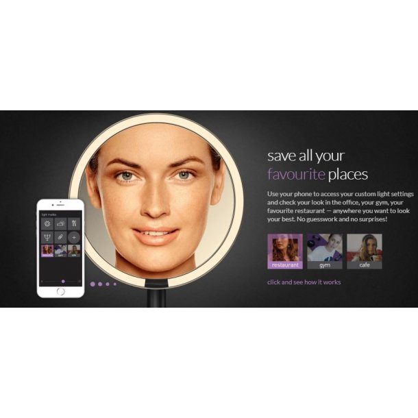 Simplehuman Sensor Spejl Pro 5X + 10X Forstrrelse, Wifi 20 Cm Genopladeligt, Brstet Rustfrit Stl