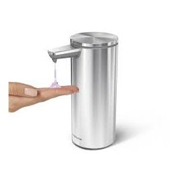 SimpleHuman Sensor Sbedispenser Brstet Stl 266 ml. - Genopladelig
