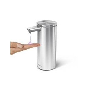 SimpleHuman Sensor Sæbedispenser Børstet Stål 266 ml. - Genopladelig