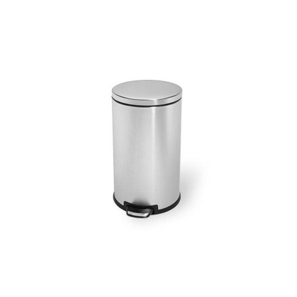 Simplehuman Round Pedal bin 12 liter - Matt Steel