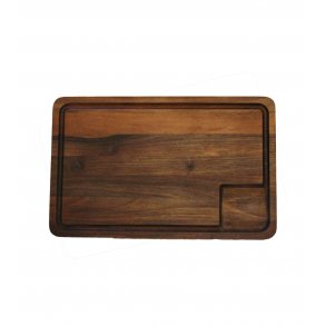 Scanwood Robinietræ Trancherbræt / Skærebræt Med Saftrille 45 x 28 x 2,3 cm