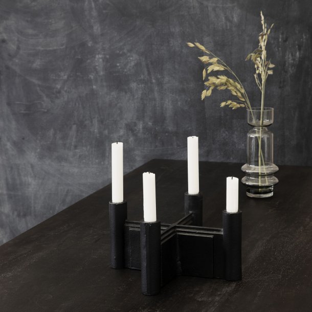 House Doctor Ljusstake Layers Black