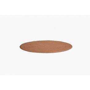 Dutchdeluxes serveringsbakke Round 100% Leather Croco New Natural -  46 cm