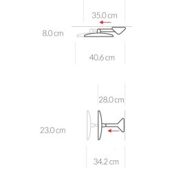 Simplehuman Vghngt sensor Spejl 5X Forstrrelse 20 Cm Messing