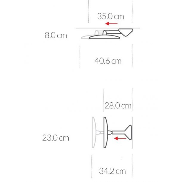 Simplehuman Vghngt sensor Spejl 5X Forstrrelse 20 Cm Messing