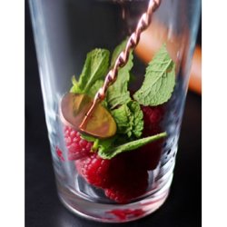 Steel Function Bar ske med twisted hndtag copper