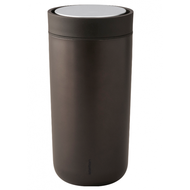 Stelton To Go Klicka P 0,34 L - Metallisk Mrkbrun