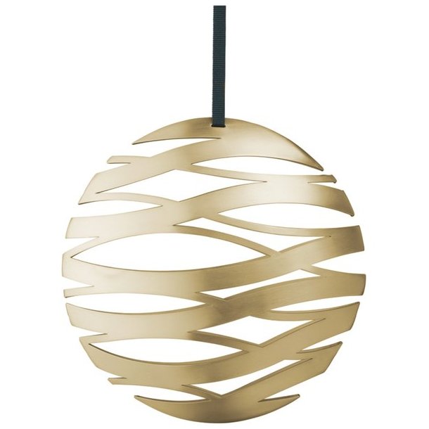 Stelton Tangle Kugle Ornament Stor - Messing