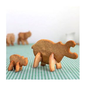 3D Safari Kage Udstikker - Flodhest