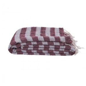 House Doctor Plaid, Stripe, Gr melange/vinrd,