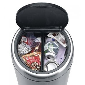 Brabantia Twin Bin Mat Stål / FPP 2x20 Liter - 401084