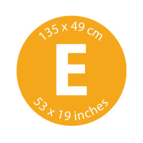 Mærke E - 135 x 49 cm